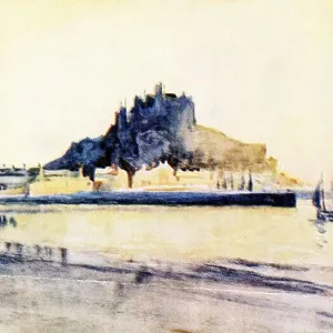 St Michael's Mount Print, 1924 St Michael's Mount Print, 1924