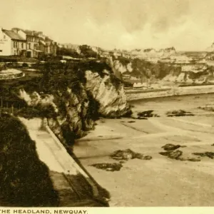 Print of The Headland Hotel at Newquay, Cornwall Print of The Headland Hotel at Newquay, Cornwall