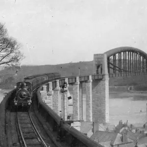 Print of Royal Albert Bridge, c1900 Print of Royal Albert Bridge, c1900