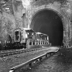 Print of Bomb Damage to Foxs Wood Tunnel, Bristol 1941 Print of Bomb Damage to Foxs Wood Tunnel, Bristol 1941