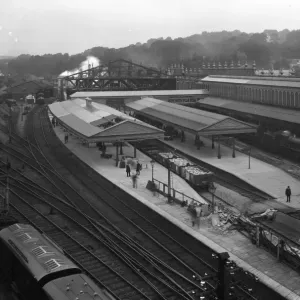 Exeter St Davids Print, c. 1912, Black and White Photograph Exeter St Davids Print, c. 1912, Black and White Photograph