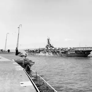 HMCS Magnificent Print - Flight Deck View from HMS Bulwark HMCS Magnificent Print - Flight Deck View from HMS Bulwark