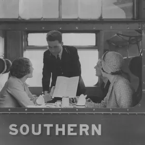 Southern Railway Dining Car Print Southern Railway Dining Car Print
