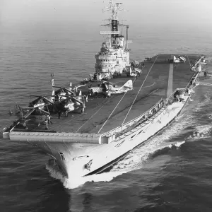HMS Bulwark Print, August 1957 Warship Photograph HMS Bulwark Print, August 1957 Warship Photograph