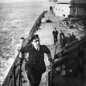 Admiral Sir John Jellicoe on board HMS Iron Duke Print Admiral Sir John Jellicoe on board HMS Iron Duke Print