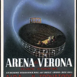 1953 Verdi Festival at Verona Print 1953 Verdi Festival at Verona Print