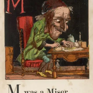 Alphabet Print: Miser Mary Evans Alphabet Print: Miser Mary Evans
