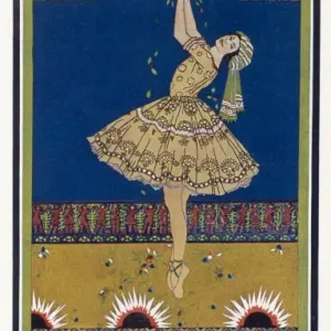 Anna Pavlova Print - 1912 Stage Portrait Anna Pavlova Print - 1912 Stage Portrait