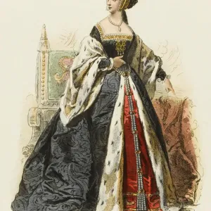 Anne Boleyn Print - Portrait of Henry VIII's second wife