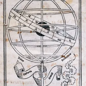 Astronomicon Armillary Sphere Print, 1485 Venice Edition