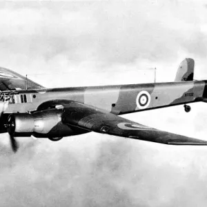 Armstrong Whitworth Whitley Bomber Print, 1939 Armstrong Whitworth Whitley Bomber Print, 1939