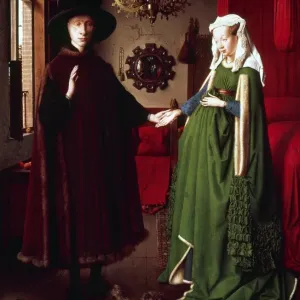The Arnolfini Portrait Print, 1434, Oil on Oak Panel The Arnolfini Portrait Print, 1434, Oil on Oak Panel