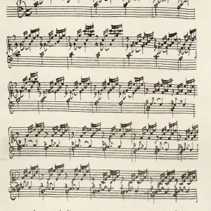 Bach Prelude Print: Wohltemperirte Clavir, Prelude No. 1 Bach Prelude Print: Wohltemperirte Clavir, Prelude No. 1