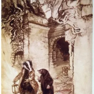 Badger & Mole Print: Crossing the Principal Tunnels