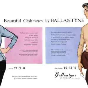 Ballantyne Cashmere Advertisement Print, 1959 Ballantyne Cashmere Advertisement Print, 1959