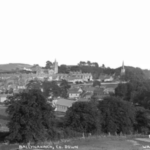 Early 20th Century Panoramic Print of Ballynahinch, Co. Down Early 20th Century Panoramic Print of Ballynahinch, Co. Down
