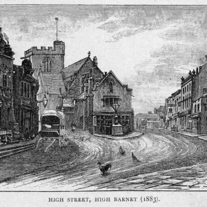 Barnet High Street Print, High Barnet, London Barnet High Street Print, High Barnet, London