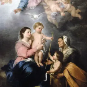The Holy Family, 1682 Print by Bartolome Esteban Murillo The Holy Family, 1682 Print by Bartolome Esteban Murillo