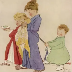 The Bath Parade Print by Muriel Dawson The Bath Parade Print by Muriel Dawson