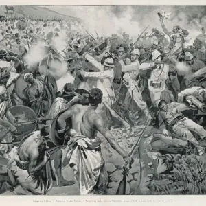 The Battle of Adowa Print: Ethiopian Forces Defeat Italian Troops The Battle of Adowa Print: Ethiopian Forces Defeat Italian Troops