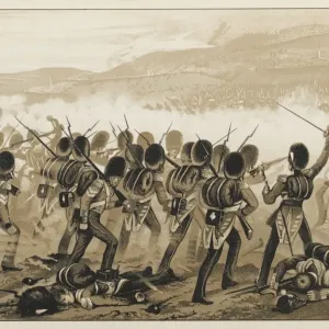 Print of the Advance of the Grenadier Guards at the Battle of Alma