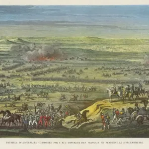 Battle of Austerlitz Print: Napoleon's Victory Over Russian-Austrian Forces Battle of Austerlitz Print: Napoleon's Victory Over Russian-Austrian Forces