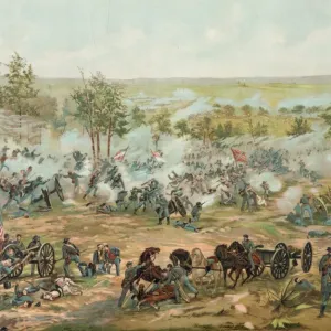 Battle of Gettysburg Print by Currier & Ives Battle of Gettysburg Print by Currier & Ives