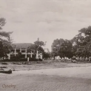 Conakry Beach Print, West Africa circa 1900 Conakry Beach Print, West Africa circa 1900
