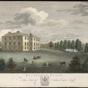Beckenham Place Print, 1770s Mansion Beckenham Place Print, 1770s Mansion