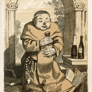 Satirical Print of a Benedictine Monk