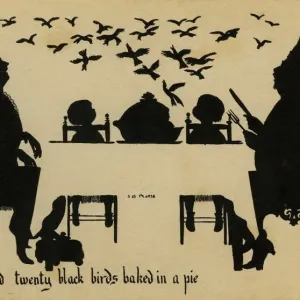 Four & Twenty Blackbirds Print, circa 1918