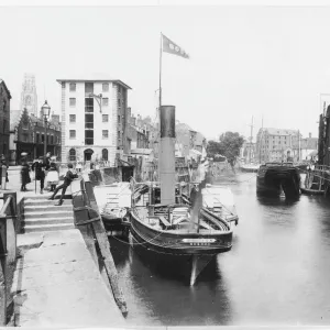Boston Quay, Doughty Quay Print, 1890 Boston Quay, Doughty Quay Print, 1890