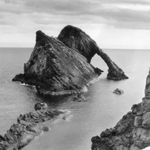 Bow Fiddle Rock Print, Banffshire Coast, Scotland, 1960s Bow Fiddle Rock Print, Banffshire Coast, Scotland, 1960s