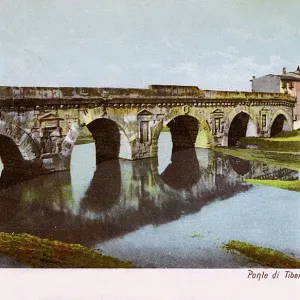 Il Ponte di Tiburio a Rimini in Romagna Italia Il Ponte di Tiburio a Rimini in Romagna Italia