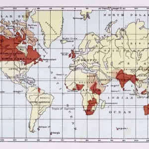 British Empire Print 1880 Map British Empire Print 1880 Map