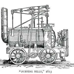 1813 Puffing Billy Steam Locomotive Print 1813 Puffing Billy Steam Locomotive Print