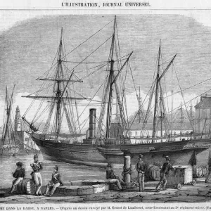 Cagliari Affair Print, 19th-century engraving Cagliari Affair Print, 19th-century engraving