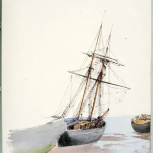 Carrickfergus Ship Yard Print (1876) by James Moore Carrickfergus Ship Yard Print (1876) by James Moore