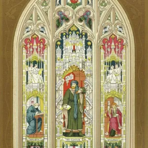 Caxton Window Memorial Print Caxton Window Memorial Print