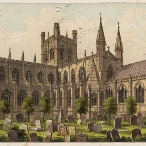 Chester Cathedral Print 1878 Chester Cathedral Print 1878