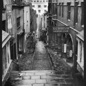 Print of Christmas Steps, Bristol