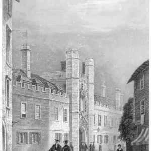 Cambridge Christ's College Print - Second Court Engraving Cambridge Christ's College Print - Second Court Engraving