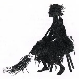 Arthur Rackham's 1919 Print of Cinderella in Rags Arthur Rackham's 1919 Print of Cinderella in Rags