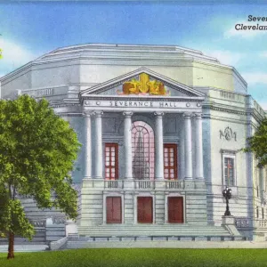 Cleveland, Ohio - Severance Hall Print circa 1934 Cleveland, Ohio - Severance Hall Print circa 1934