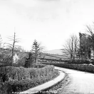 Early 20th Century Print of Fivemiletown Road Scene Early 20th Century Print of Fivemiletown Road Scene