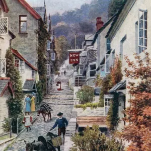 Clovelly, Devon High Street Print, 1916 Clovelly, Devon High Street Print, 1916