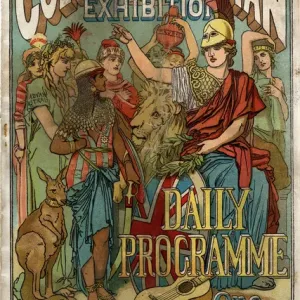Colonial & Indian Exhibition, South Kensington Print 1886 Colonial & Indian Exhibition, South Kensington Print 1886