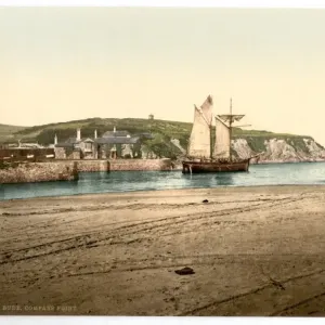 Compass Point, Bude Print, Cornwall England ca. 1890-1900 Compass Point, Bude Print, Cornwall England ca. 1890-1900