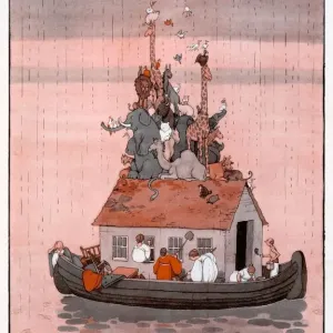 Spring Cleaning on the Ark Print, by William Heath Robinson Spring Cleaning on the Ark Print, by William Heath Robinson