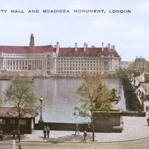 Boadicea County Hall Print, 20th Century Boadicea County Hall Print, 20th Century